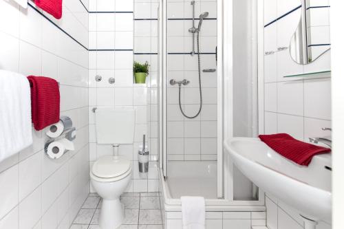 Koupelna v ubytování Hotel Condor