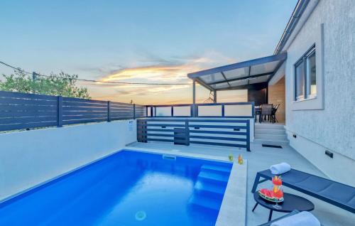 Beautiful Home In Pridraga With Private Swimming Pool, Can Be Inside Or Outside