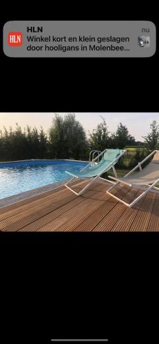 Piscina en o cerca de Het Blauwhof