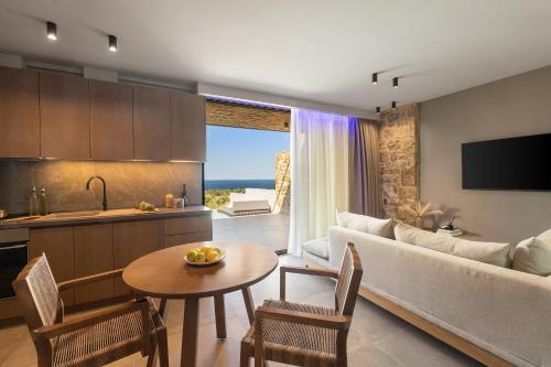 Η κουζίνα ή μικρή κουζίνα στο Lithos Villas - Nikiti Halkidiki