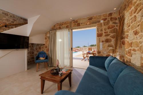 Posezení v ubytování Minoan Villas