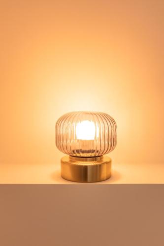 a light bulb on top of a table at Maison Gabrielle in Vals-les-Bains
