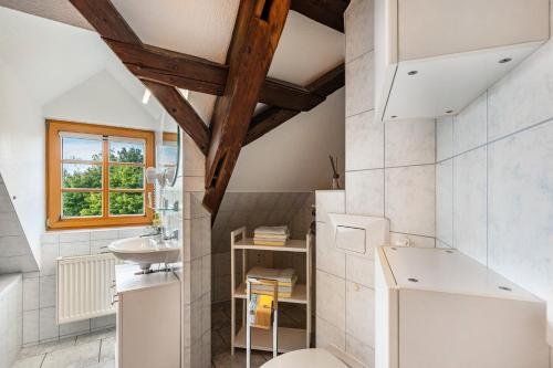 Koupelna v ubytování Gutshof Lesch - Ferienwohnung 1