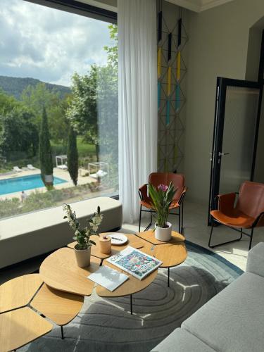 Πισίνα στο ή κοντά στο Chateau Pimo