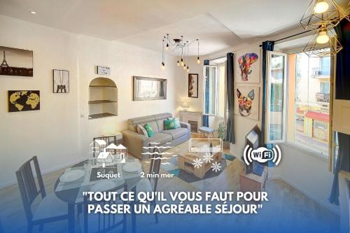 le Clem - 100m des plages - Suquet - Verrière Côte d’Azur