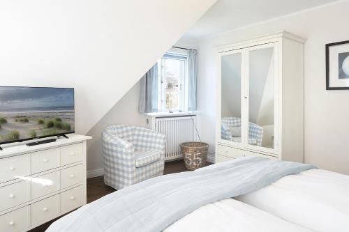 Postel nebo postele na pokoji v ubytování Haus Amrumblick