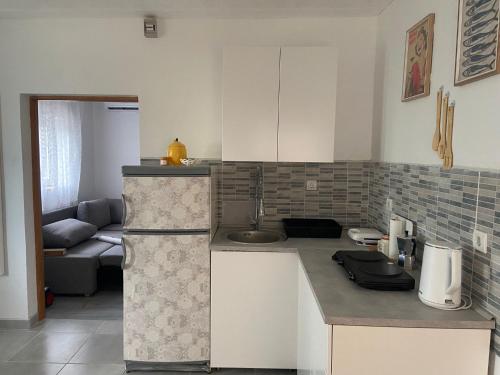 Kuchyň nebo kuchyňský kout v ubytování Apartment MiA with WIFi and private garden