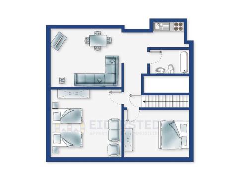 Půdorys ubytování Wohnung 2 Wellenreiter ID 439