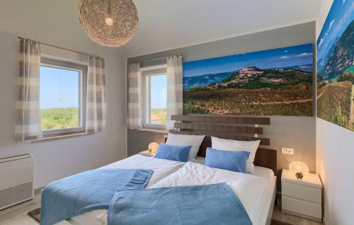 Ένα ή περισσότερα κρεβάτια σε δωμάτιο στο Villa Marika