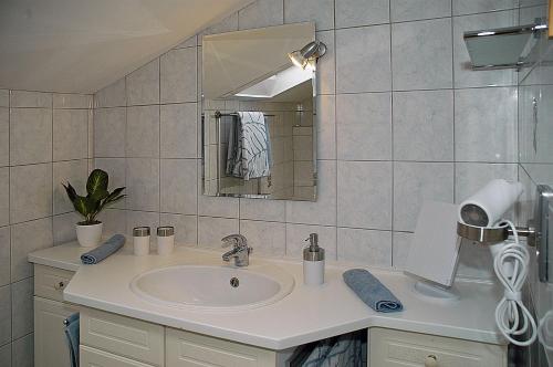 Ένα μπάνιο στο Gittis Ferienwohnung