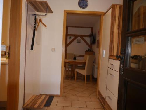 Kuchyň nebo kuchyňský kout v ubytování Gästehaus Seeber