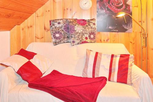 Postel nebo postele na pokoji v ubytování Ferienwohnung Rosentraum