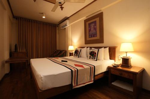 Cama o camas de una habitación en Hotel Casamara