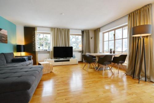 TV a/nebo společenská místnost v ubytování Gartenparadies