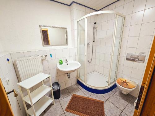 Bilik mandi di Ferienanlage Kieferneck