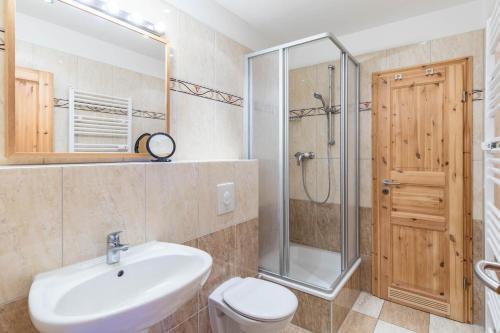 Koupelna v ubytování Sonnenblick "Wohnung 9"