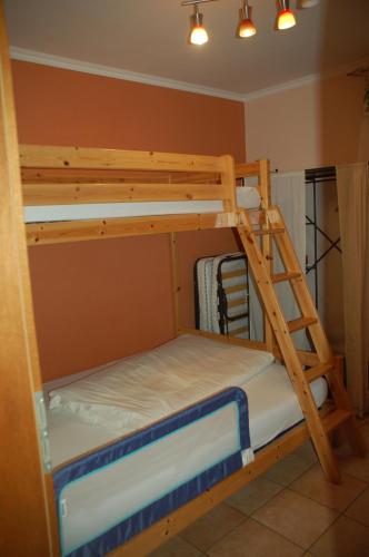Postel nebo postele na pokoji v ubytování Vogtmühle