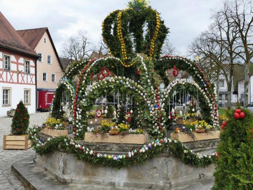 Κήπος έξω από το Ihre Fewo mit Kunst und Design mitten in Heiligenstadt