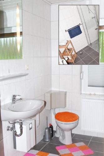 Ένα μπάνιο στο Kröger, Ferienwohnung