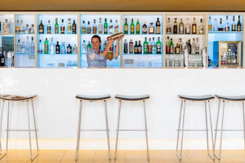 El lounge o bar de Leonardo Boutique Hotel Mallorca Port Portals - Adults only