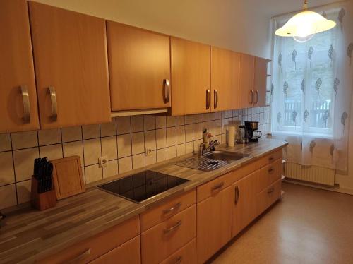Køkken eller tekøkken på Ferienwohnung Ruben