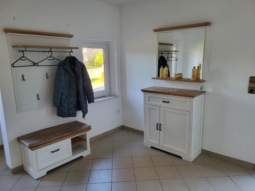 Kuchyň nebo kuchyňský kout v ubytování Ferienwohnung Hofmann