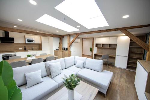 Η κουζίνα ή μικρή κουζίνα στο Exklusive Apartments im Gründerzeitjuwel