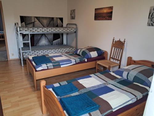 Postel nebo postele na pokoji v ubytování Ferienwohnung Andy