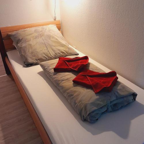 Ένα ή περισσότερα κρεβάτια σε δωμάτιο στο Appartement Ehrenberg