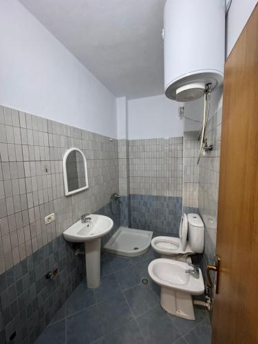 Koupelna v ubytování Reni apartment