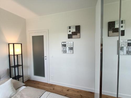 Ein Bett oder Betten in einem Zimmer der Unterkunft Oaza spokoju - Walendów