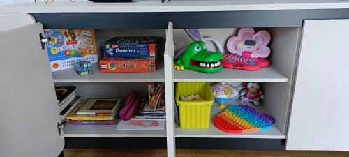Die Bibliothek in der Ferienwohnung