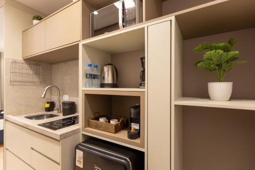 Dapur atau dapur kecil di ZStay - Studios in the Heart of Batel Curitiba