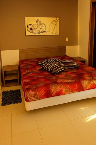 Postel nebo postele na pokoji v ubytování Caldas Novas - apartamento