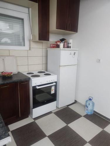 Kuchyň nebo kuchyňský kout v ubytování Apartmani “Dunja”