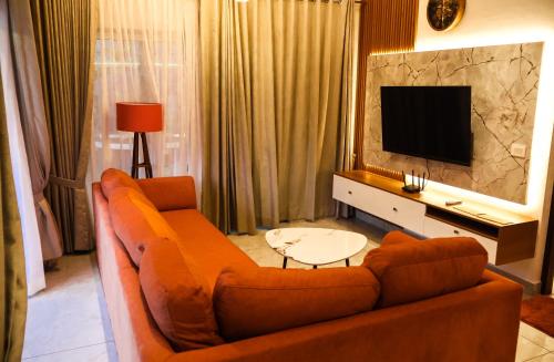 TV a/nebo společenská místnost v ubytování Kadavu Villas Resort