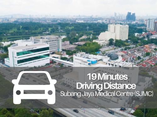an image of a city with the text minutes driving distance at Seeds Hotel Premier One City Subang Previously eCity Hotel One City in Subang Jaya