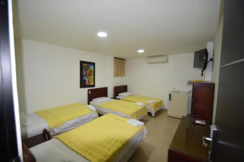 Postel nebo postele na pokoji v ubytování Hotel Nuevo Tio