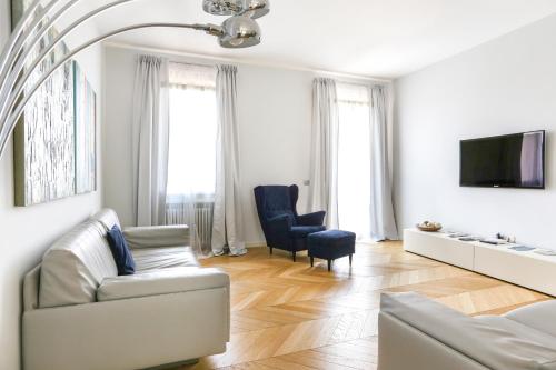 TV o dispositivi per l'intrattenimento presso Riverside Apartment