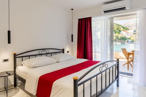 Кровать или кровати в номере Luxury apartment Bonaca