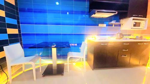 Η κουζίνα ή μικρή κουζίνα στο Jomtien Beach Apartment