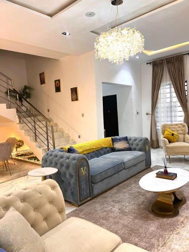 Posezení v ubytování Luxury Duplex