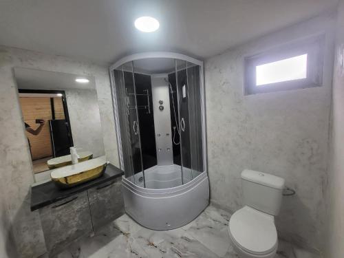 Bilik mandi di All4you Chalet Călimănești