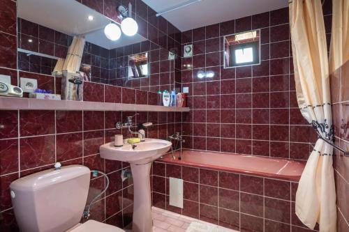 Koupelna v ubytování Apartmány Danka