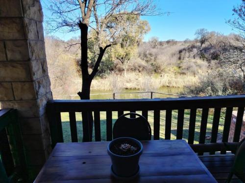 Balkón nebo terasa v ubytování Weltevreden Game Lodge