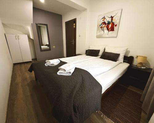 Apartments Velickovicにあるベッド