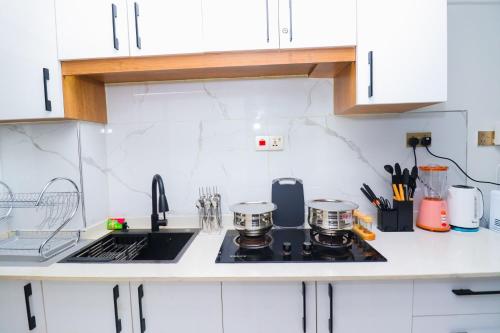 Η κουζίνα ή μικρή κουζίνα στο Smart Homes Apartment