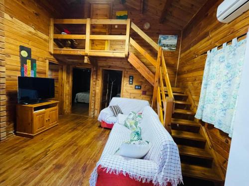 Ένα ή περισσότερα κρεβάτια σε δωμάτιο στο Casas Rurales Tabla Honda