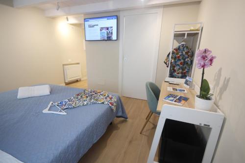 Letto o letti in una camera di Photomusic Boutique Rooms