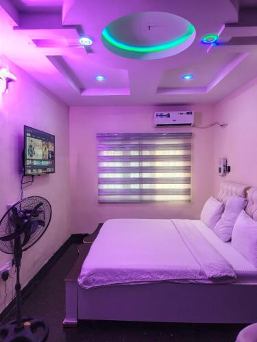 Postel nebo postele na pokoji v ubytování Vitaluxury apartment